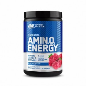 Optimum Nutrition ESSENTIAL AMIN.O. ENERGY® Blue Raspberry 0.6 lb (30 Servings) Pakistan | 738-AGIBLV