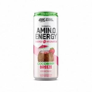 Optimum Nutrition ESSENTIAL AMIN.O. ENERGY+ Electrolytes Sparkling *new* Cocoberry Breeze 355ml * 12 Cans (12 Servings) Pakistan | 604-HQVRMO