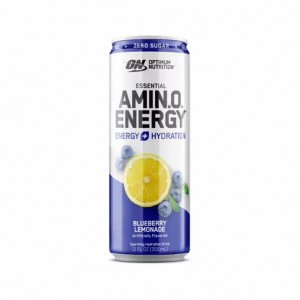 Optimum Nutrition ESSENTIAL AMIN.O. ENERGY+ Electrolytes Sparkling Blueberry Lemonade 355ml * 12 Cans (12 Servings) Pakistan | 041-FHKVUY