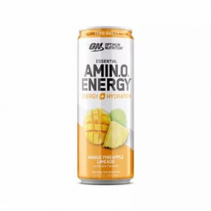 Optimum Nutrition ESSENTIAL AMIN.O. ENERGY+ Electrolytes Sparkling Mango Pineapple Lime 355ml * 12 Cans (12 Servings) Pakistan | 930-ZIXWFJ