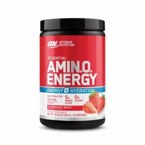 Optimum Nutrition Essential AMIN.O. ENERGY + Electrolytes Strawberry Burst 0.63 lb (30 Servings) Pakistan | 198-KDVLAO