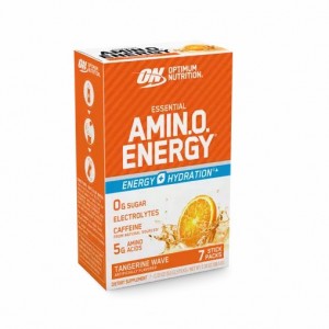 Optimum Nutrition Essential AMIN.O. ENERGY + Electrolytes Tangerine Wave 7 Stick Packs (7 Servings) Pakistan | 120-PZOBGW