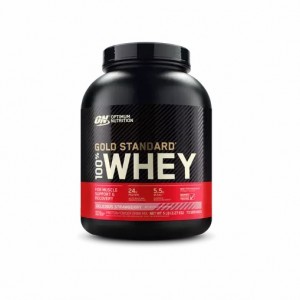 Optimum Nutrition GOLD STANDARD 100% WHEY™ Delicious Strawberry 5 lb (73 Servings) Pakistan | 518-FQCPJZ