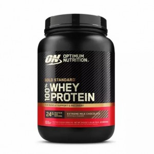 Optimum Nutrition GOLD STANDARD 100% WHEY™ Extreme Milk Chocolate 1.5 lb (22 Servings) Pakistan | 381-QWARMI