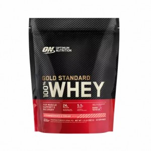 Optimum Nutrition GOLD STANDARD 100% WHEY™ Strawberries & Cream 1.5 lb (22 Servings) Pakistan | 364-LIBVEX