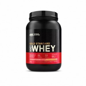 Optimum Nutrition GOLD STANDARD 100% WHEY™ Strawberry Banana 2 lb (30 Servings) Pakistan | 412-OXGTHM