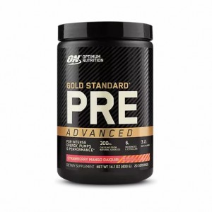 Optimum Nutrition GOLD STANDARD® Pre Advanced Strawberry Mango Daiquiri 0.88 lb (20 Servings) Pakistan | 519-LCSHWT