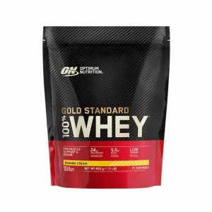 Optimum Nutrition Gold Standard 100% Whey Protein Powder Banana Cream 450 grams (15 Servings) Pakistan | 931-IHQJUA