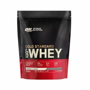 Optimum Nutrition Gold Standard 100% Whey Protein Powder Cookies & Cream 480 grams (15 Servings) Pakistan | 703-QONWRT