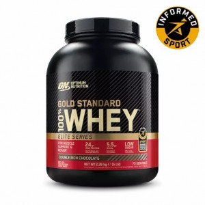 Optimum Nutrition Gold Standard 100% Whey - Elite Series Double Rich Chocolate 2.27 kg (74) Pakistan | 075-DRIEOP