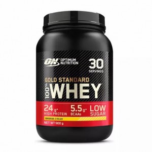 Optimum Nutrition Gold Standard 100% Whey Protein Powder Banana Cream 900 grams (30 Servings) Pakistan | 340-SYMNIQ