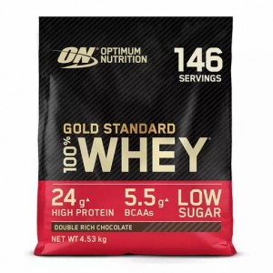 Optimum Nutrition Gold Standard 100% Whey Protein Powder Double Rich Chocolate 4.53 kg (146 Servings) Pakistan | 190-INBEWY