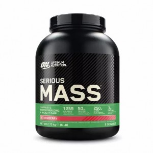 Optimum Nutrition Serious Mass Gainer Strawberry 2.73 kg (8 Servings) Pakistan | 365-FVKYDU