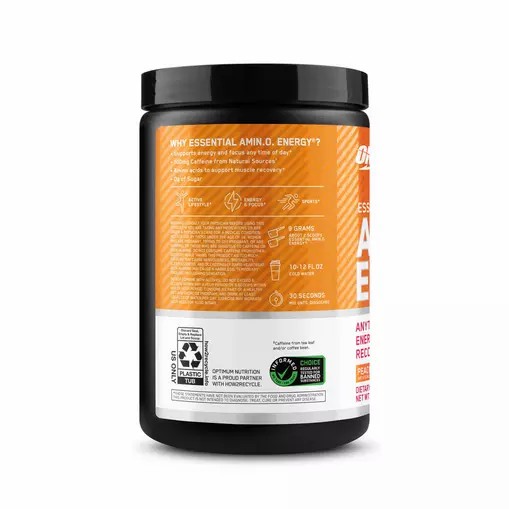 Optimum Nutrition ESSENTIAL AMIN.O. ENERGY® *new* Peach Mango Tango - Notify Me 0.6 lb - Notify me Pakistan | 740-WAINKQ