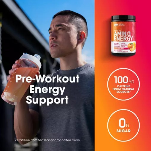 Optimum Nutrition ESSENTIAL AMIN.O. ENERGY® *new* Peach Mango Tango - Notify Me 0.6 lb - Notify me Pakistan | 740-WAINKQ