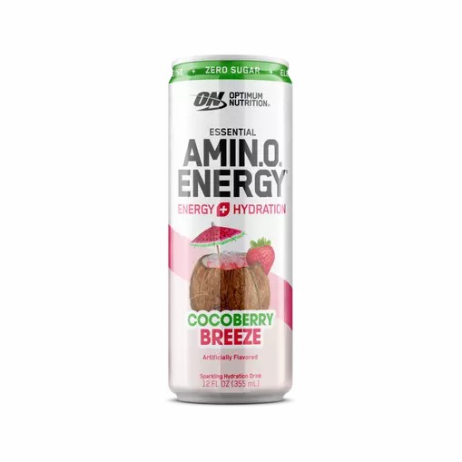 Optimum Nutrition ESSENTIAL AMIN.O. ENERGY+ Electrolytes Sparkling *new* Cocoberry Breeze 355ml * 12 Cans (12 Servings) Pakistan | 604-HQVRMO