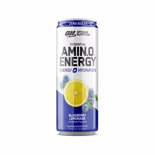 Optimum Nutrition ESSENTIAL AMIN.O. ENERGY+ Electrolytes Sparkling Blueberry Lemonade 355ml * 12 Cans (12 Servings) Pakistan | 041-FHKVUY