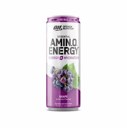 Optimum Nutrition ESSENTIAL AMIN.O. ENERGY+ Electrolytes Sparkling Grape 355ml * 12 Cans (12 Servings) Pakistan | 051-PCHZDT