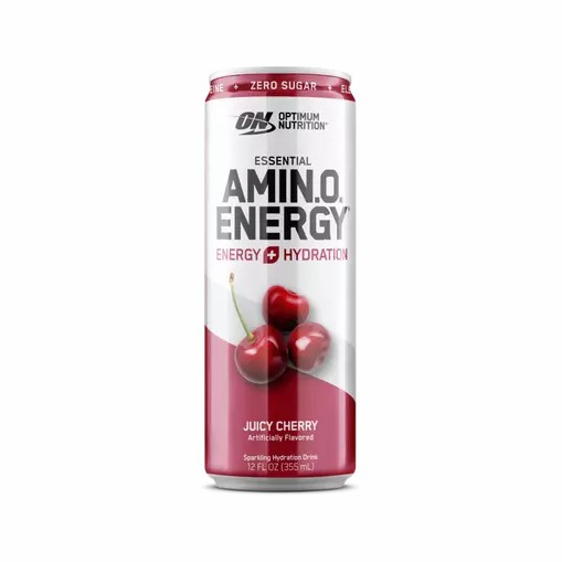 Optimum Nutrition ESSENTIAL AMIN.O. ENERGY+ Electrolytes Sparkling Juicy Cherry 355ml * 12 Cans (12 Servings) Pakistan | 732-XQLUGD