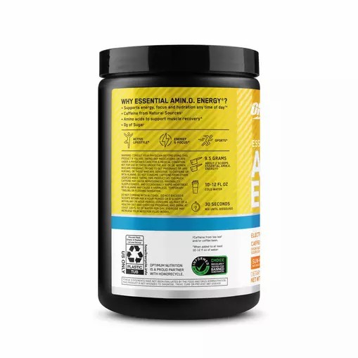 Optimum Nutrition Essential AMIN.O. ENERGY + Electrolytes *new* Sun-kissed Citrus 0.63 lb (30 Servings) Pakistan | 971-XREFAW