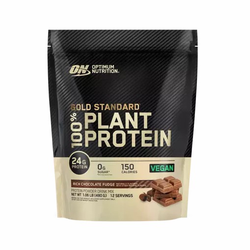 Optimum Nutrition GOLD STANDARD® 100% Plant Rich Chocolate Fudge 1.06 lb (12 Servings) Pakistan | 075-ELCDMW