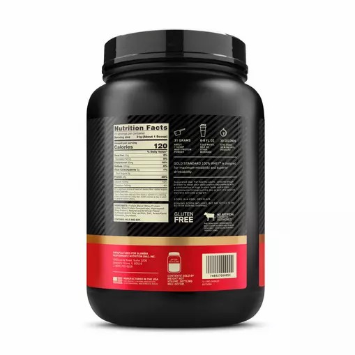 Optimum Nutrition GOLD STANDARD 100% WHEY™ French Vanilla Creme 1.5 lb (22 Servings) Pakistan | 417-KQATZB