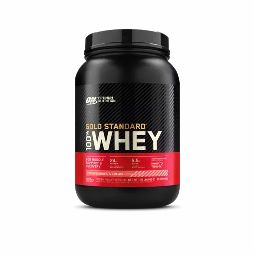 Optimum Nutrition GOLD STANDARD 100% WHEY™ Strawberries & Cream 2 lb (29 Servings) Pakistan | 037-SJIFBG