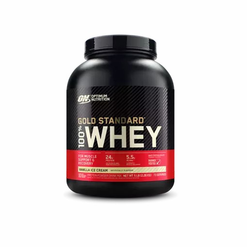 Optimum Nutrition GOLD STANDARD 100% WHEY™ Vanilla Ice Cream 5 lb (73 Servings) Pakistan | 314-FQGYKJ