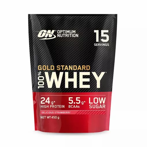 Optimum Nutrition Gold Standard 100% Whey Protein Powder Delicious Strawberry 450 grams (15 Servings) Pakistan | 120-KILWJM