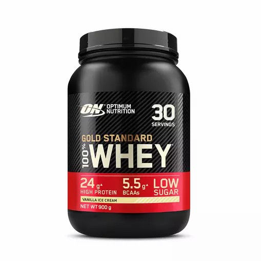 Optimum Nutrition Gold Standard 100% Whey Protein Powder Vanilla Ice Cream 900 grams (30 Servings) Pakistan | 310-ZMIEBP