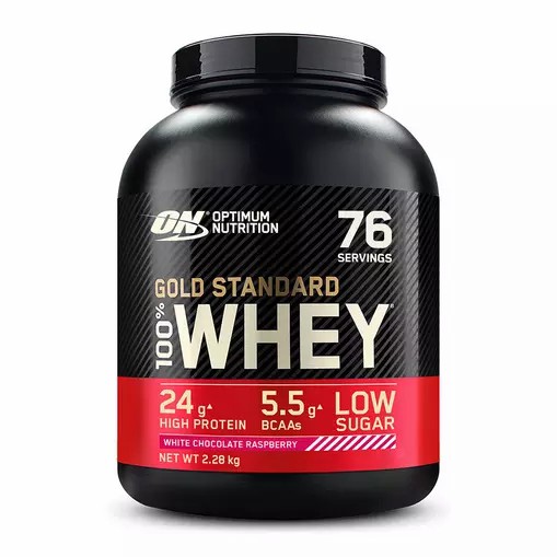 Optimum Nutrition Gold Standard 100% Whey Protein Powder White Chocolate Raspberry 2.28 kg (76 Servings) Pakistan | 784-CYXHGQ