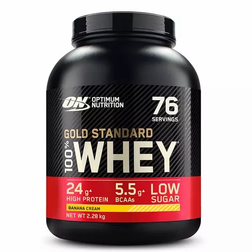 Optimum Nutrition Gold Standard 100% Whey Protein Powder Banana Cream 2.28 kg (76 Servings) Pakistan | 607-DJIBZF