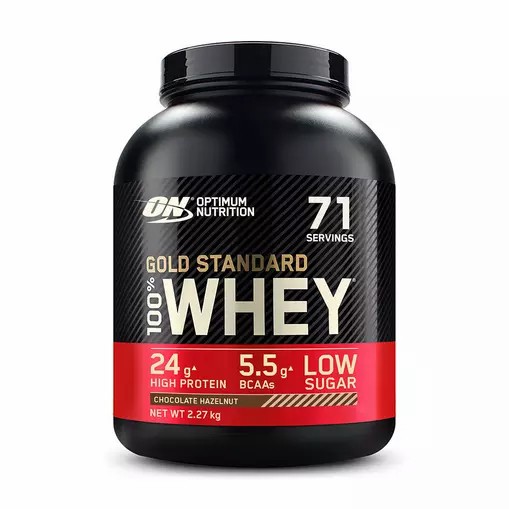 Optimum Nutrition Gold Standard 100% Whey Protein Powder Chocolate Hazelnut 2.27 kg (71 Servings) Pakistan | 157-FLPKEO