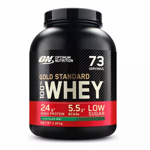 Optimum Nutrition Gold Standard 100% Whey Protein Powder Chocolate Mint 2.26 kg (73 Servings) Pakistan | 374-MSUBIX