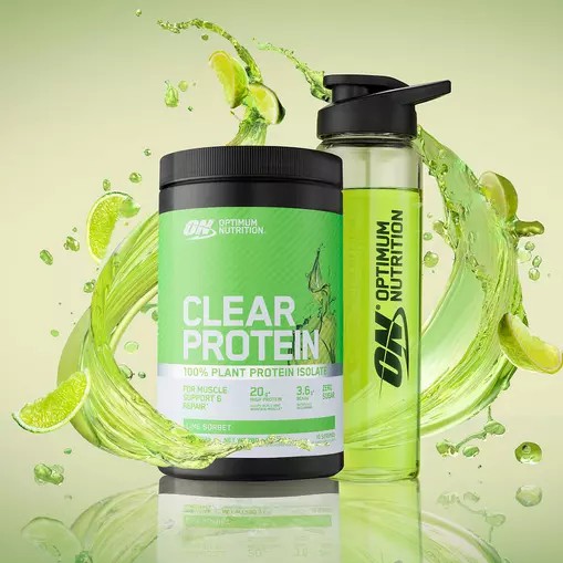 Optimum Nutrition ON Clear Protein 100% Plant Protein Isolate Lime Sorbet 280 grams (10 Servings) Pakistan | 692-CNXFMY