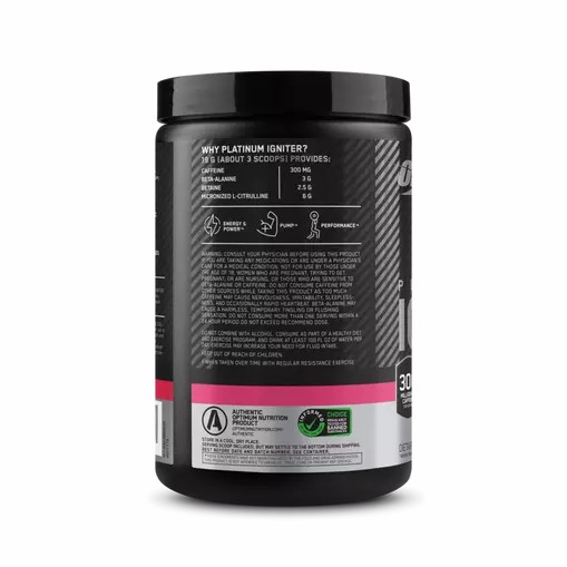 Optimum Nutrition Platinum Igniter Berry Lemonade Blast 0.84 lb (20 Servings) Pakistan | 642-IYFNOM