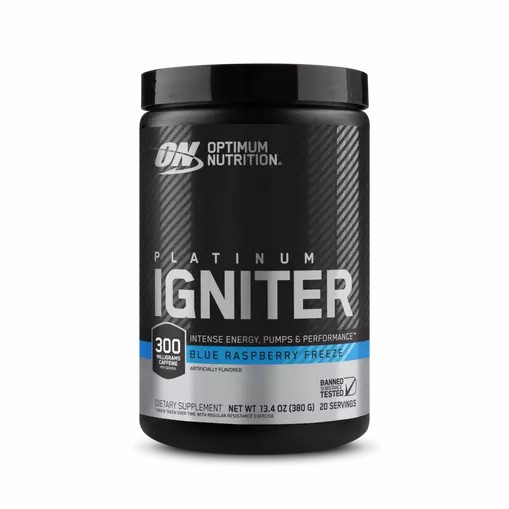 Optimum Nutrition Platinum Igniter Blue Raspberry Freeze 0.84 lb (20 Servings) Pakistan | 480-YLSFJH