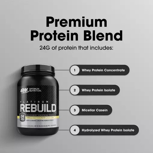 Optimum Nutrition Platinum Rebuild Vanilla Buttercream 1.63 lb (20 Servings) Pakistan | 952-LFWHZI