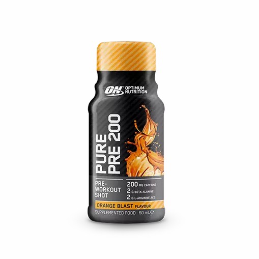 Optimum Nutrition Pure Pre 200 Pre-Workout Shot Orange 60ml (12 shots) Pakistan | 819-IVBZRO