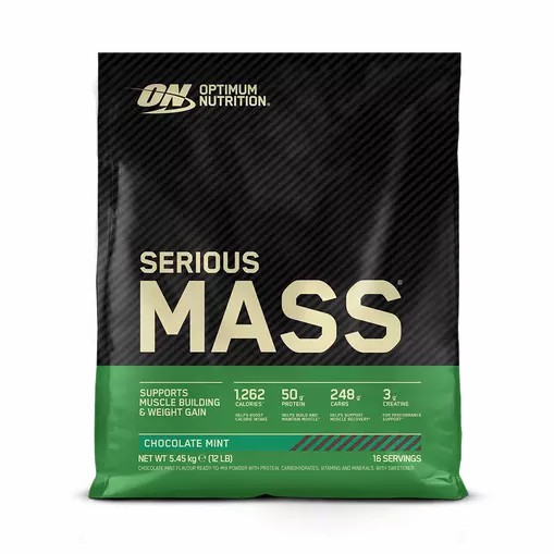 Optimum Nutrition Serious Mass Chocolate Mint 5.45 kg (16 Servings) Pakistan | 897-JGHUOQ