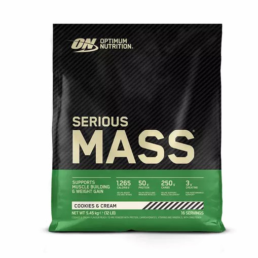 Optimum Nutrition Serious Mass Cookies & Cream 2.73 kg (8 Servings) Pakistan | 612-UQTRSB