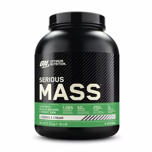 Optimum Nutrition Serious Mass Cookies & Cream 2.73 kg (8 Servings) Pakistan | 612-UQTRSB