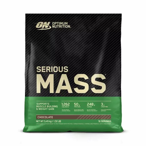 Optimum Nutrition Serious Mass Gainer Chocolate 5.45 kg (16 Servings) Pakistan | 182-VRQFSU