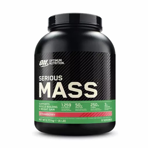 Optimum Nutrition Serious Mass Gainer Strawberry 2.73 kg (8 Servings) Pakistan | 365-FVKYDU