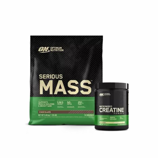 Optimum Nutrition Serious Mass & Creatine Stack Chocolate Pakistan | 350-RXOQYV